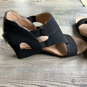 Black Suede Sandals